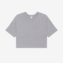 Camiseta crop mujer 100% algodón Athletic Heather S