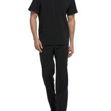 Camiseta cuello pico hombre poliéster Black M