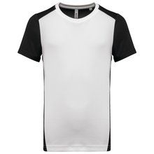 Camiseta deportiva de hombre secado rápido White / Black S