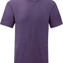 Camiseta hombre algodón cuello redondo Heather Purple 3Xl