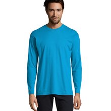 Camiseta Manga Larga Hombre 150g Aqua 3Xl