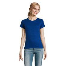 Camiseta Mujer Algodón Semi-Peinado Ultramarino L