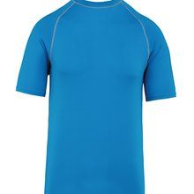 Camiseta surf protección UV niño Aqua Blue 10/12 Ans