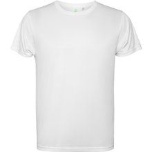 Camiseta técnica con bajo trasero más largo Blanco S