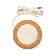 Cargador inalámbrico 15W de corcho Crudo Talla Única Adulto