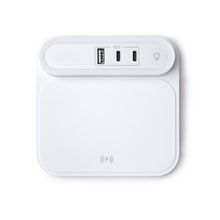 Cargador inalámbrico 15W con luz Blanco