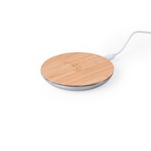 Cargador Inalámbrico 15W Qi Bambú Plat