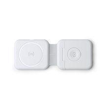 Cargador inalámbrico 3 en 1 plegable 15W Blanco