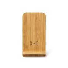 Cargador inalámbrico de bambú con luz de carga Bambu
