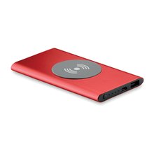 Cargador inalámbrico con conector tipo C 4000 mAh Rojo
