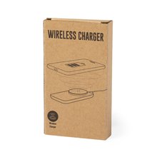 Cargador inalámbrico de linea nature con bambú y caña de trigo