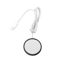 Cargador inalámbrico magnético de aluminio reciclado Negro