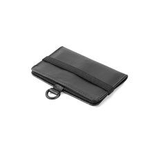 Cartera de piel con bloqueo RFID Negro