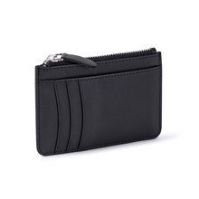 Cartera tarjetero de piel Negro