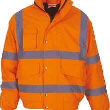 Cazadora alta visibilidad impermeable Hi Vis Orange S