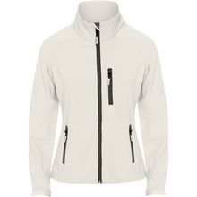Cazadora Softshell Mujer con Cremallera Blanco Perla S