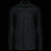 Camisa algodón para hombre entallada Black Xs