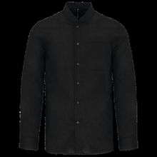 Camisa cuello mao hombre Black S