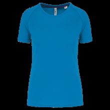 Camiseta deporte corte recto Aqua Blue Xs