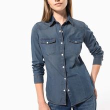 Camisa vaquera manga larga mujer Blue Jean Xs