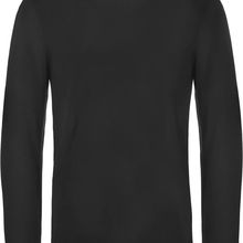 Camiseta manga larga hombre algodón Black S