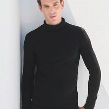 Camiseta cuello vuelto hombre Black S