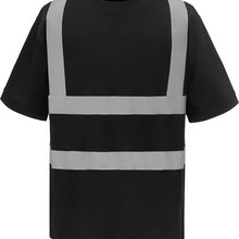 Camiseta alta visibilidad reflectante Black S