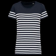 Camiseta marinera Corte recto Navy / White Stripes Xs