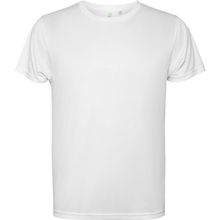 Camiseta técnica con bajo trasero más largo Blanco S