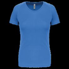 Camiseta de deporte mujer poliéster Aqua Blue Xs