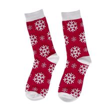 Calcetines navideños en bola con lazo rojo Roj L/Xl