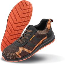 Calzado con Puntera de Acero Black / Orange 3 Uk