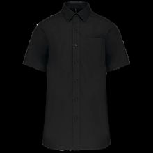 Camisa manga corta hombre Bolsillo izquierdo Black Xs