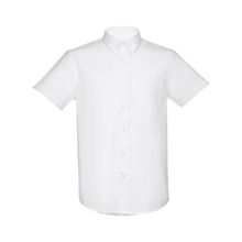 Camisa Oxford Manga Corta y Bolsillo Blanco L