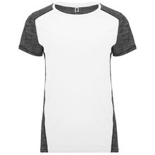Camiseta Técnica Mujer Doble Tejido Bicolor Blanco/Negro Vigore S