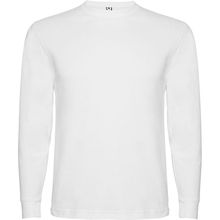 Camiseta Manga Larga con Puños Blanco Xs