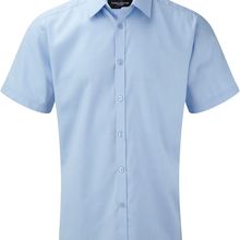 Camisa Corte ajustado manga corta hombre Light Blue S