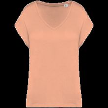 Camiseta algodón orgánico mujer holgada Apricot S