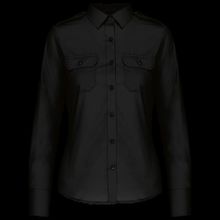 Camisa piloto manga larga mujer Black S