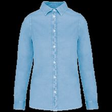 Camisa ajustada eco mujer Washed Cool Blue Xs