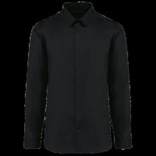 Camisa popelina algodón hombre Black S