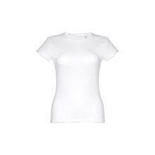 Camiseta Algodón Entallada de Mujer Blanco L