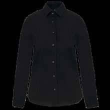 Camisa entallado manga larga mujer Black Xs