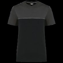 Camiseta bicolor eco Black / Dark Grey Xs