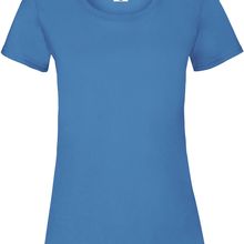 Camiseta entallada mujer 100% algodón Azur Blue Xs