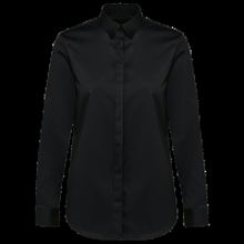 Camisa sarga manga larga chica Black Xs