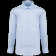 Camisa sarga manga larga Essential Light Blue S