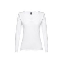 Camiseta de manga larga blanca para mujer Blanco L