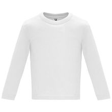 Camiseta Manga Larga Bebé Blanco 6 Meses