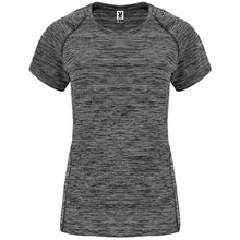 Camiseta Técnica Mujer Entallada Manga Ranglán Negro Vigore S